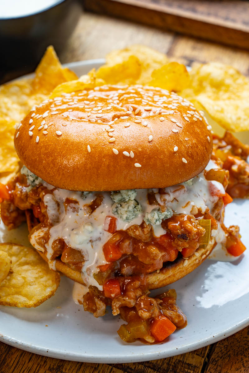 Buffalo Chicken Sloppy Joes