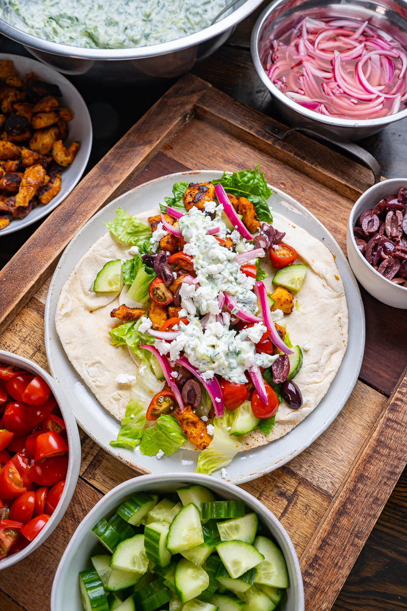 Skillet Chicken Gyros Skillet Chicken Gyros