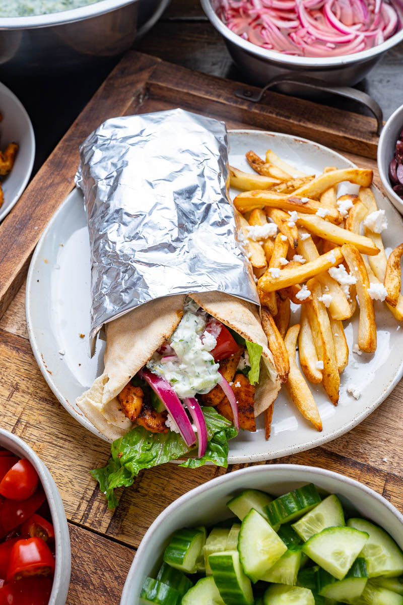 Skillet Chicken Gyros Skillet Chicken Gyros