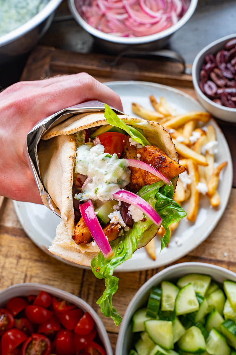 Skillet Chicken Gyros Skillet Chicken Gyros