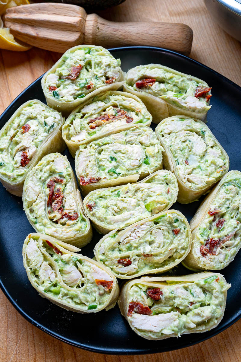 Bacon and Cheddar Avocado Chicken Salad Roll-Ups Bacon and Cheddar Avocado Chicken Salad Roll-Ups
