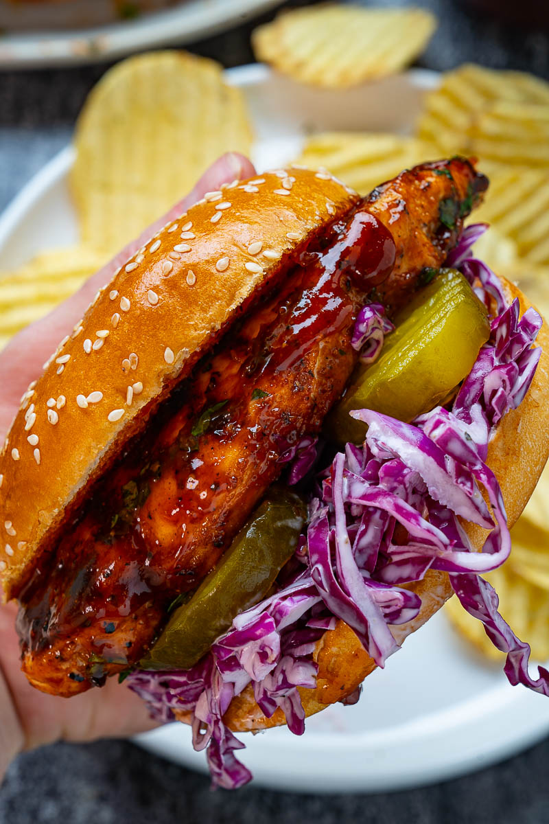 Honey Garlic BBQ Grilled Chicken Sandwich