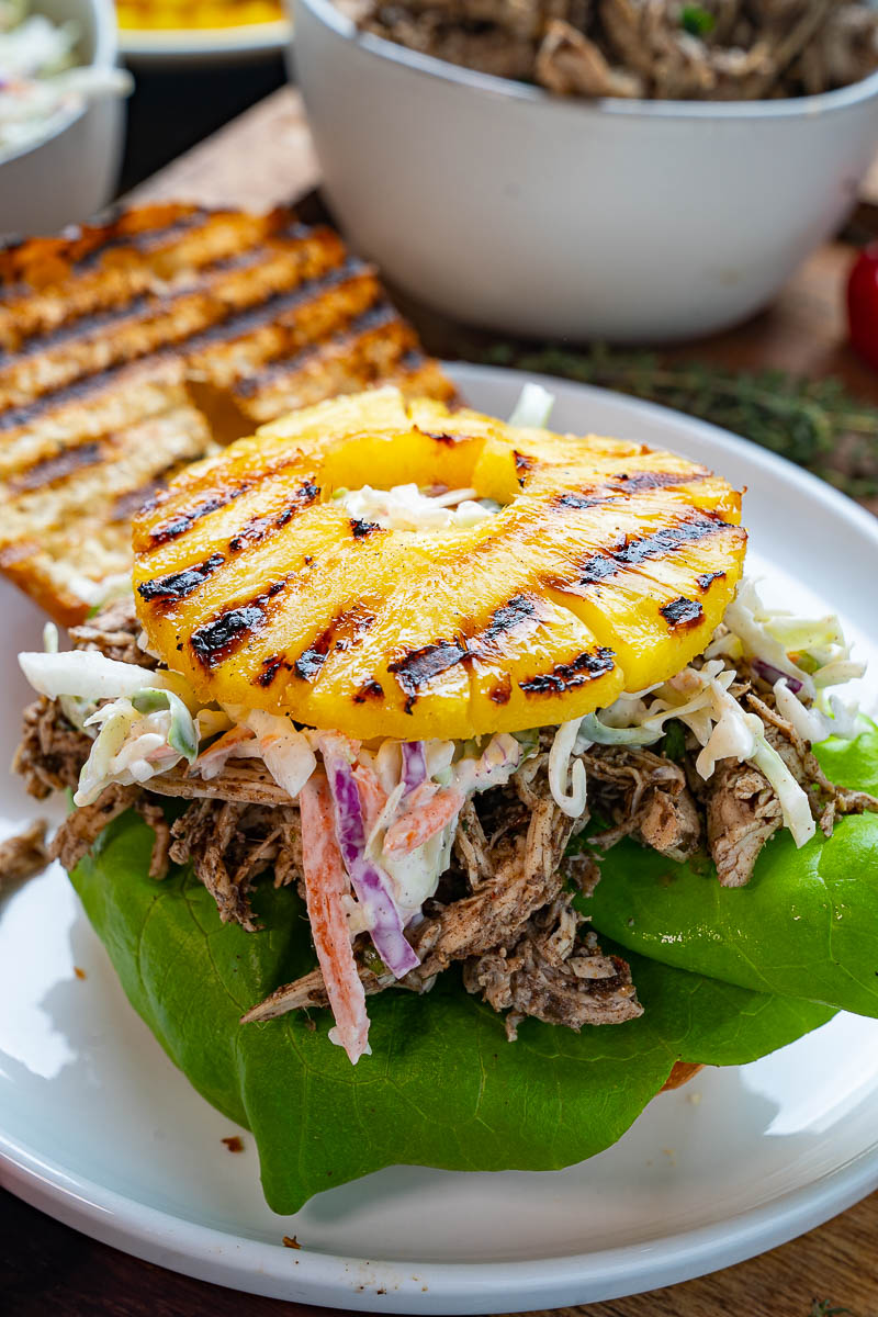Pulled Jerk Chicken Sandwiches Pulled Jerk Chicken Sandwiches