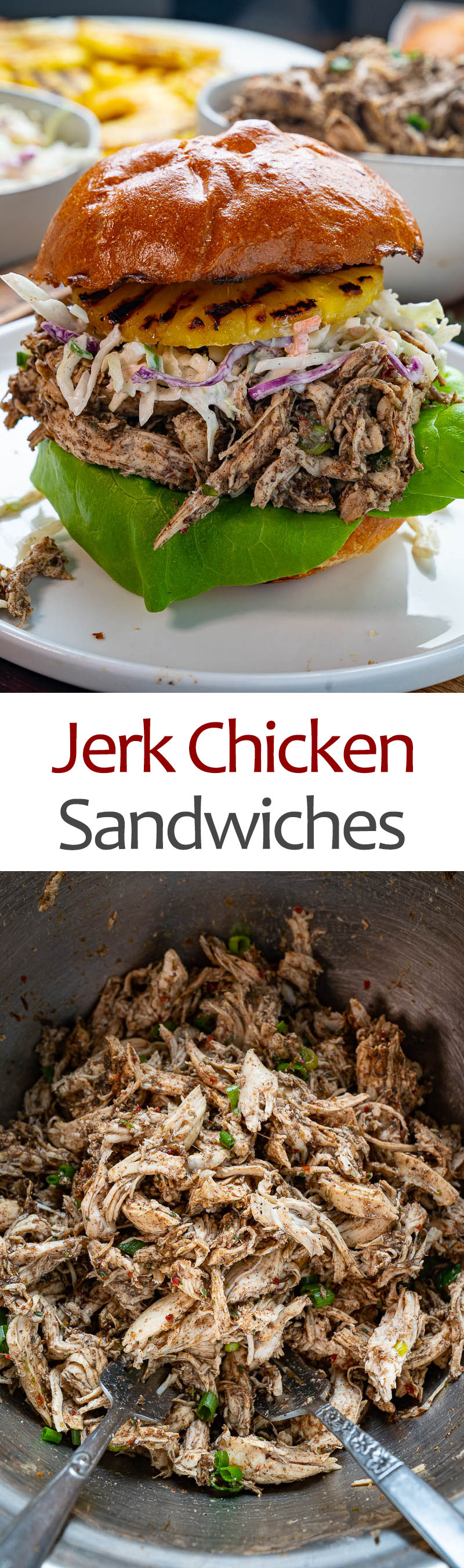 Pulled Jerk Chicken Sandwiches Pulled Jerk Chicken Sandwiches