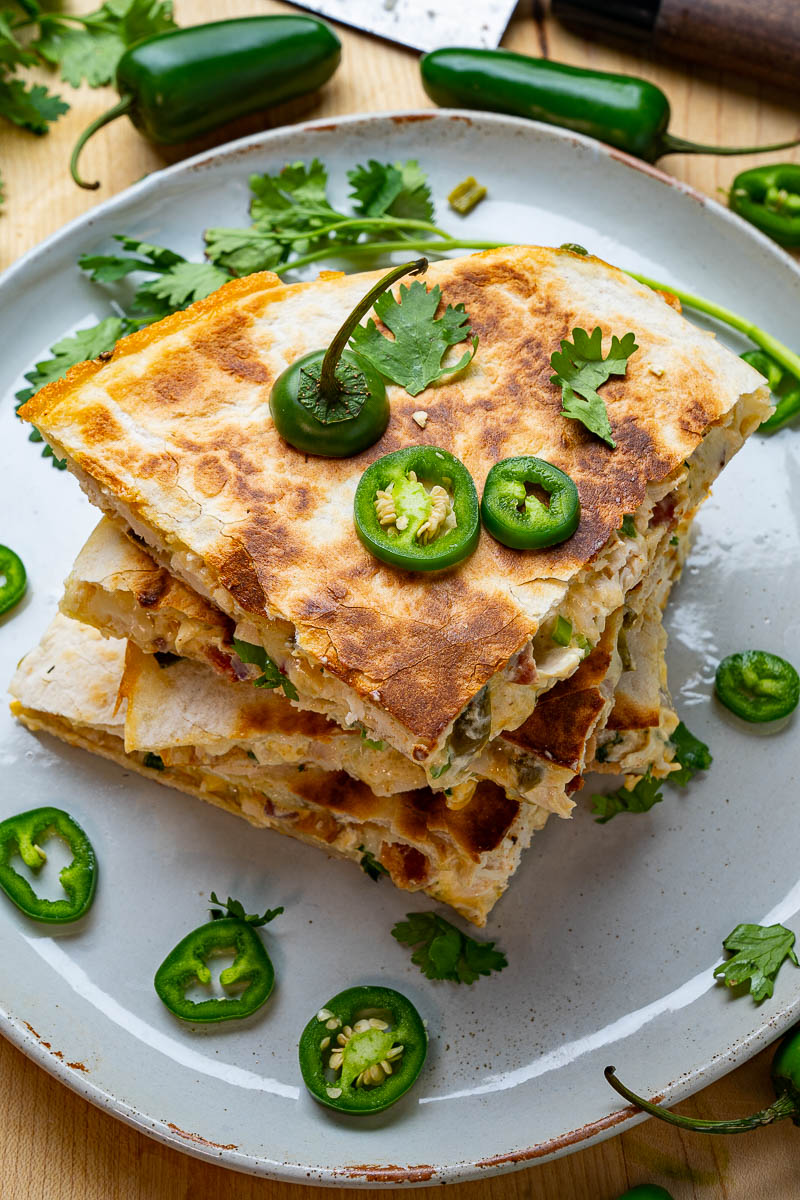 Jalapeno Popper Chicken Salad Quesadillas Jalapeno Popper Chicken Salad Quesadillas