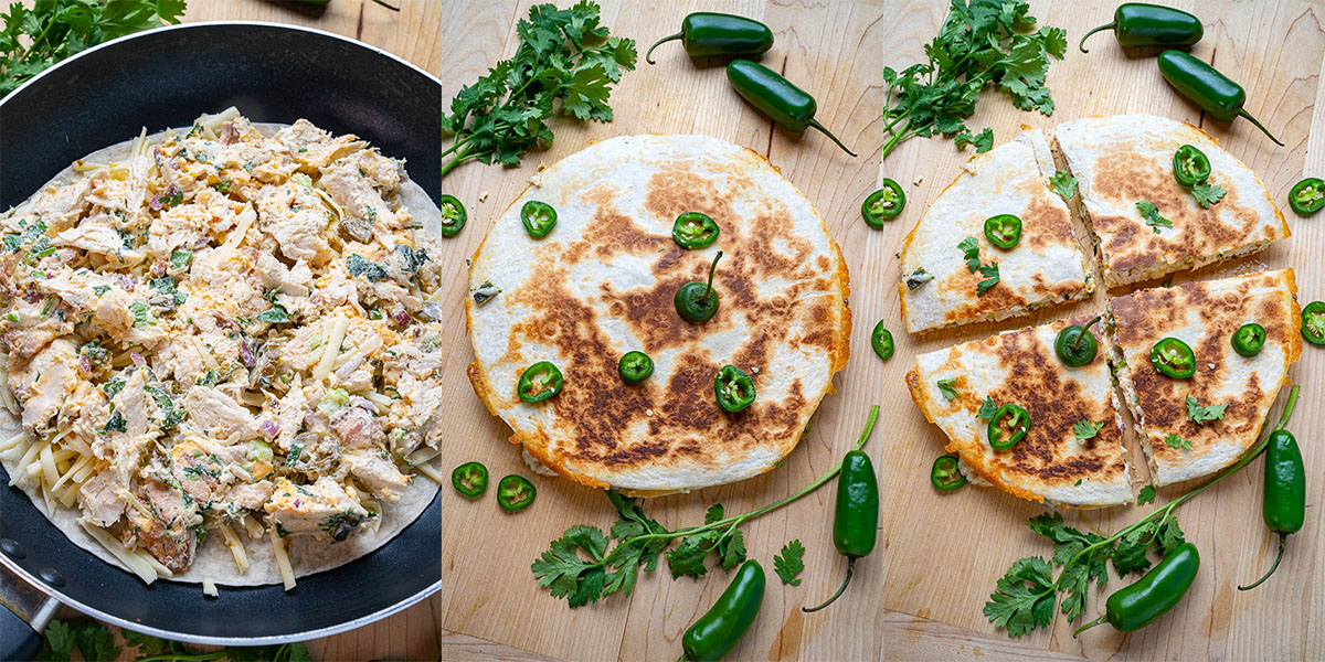 Jalapeno Popper Chicken Salad Quesadillas Jalapeno Popper Chicken Salad Quesadillas