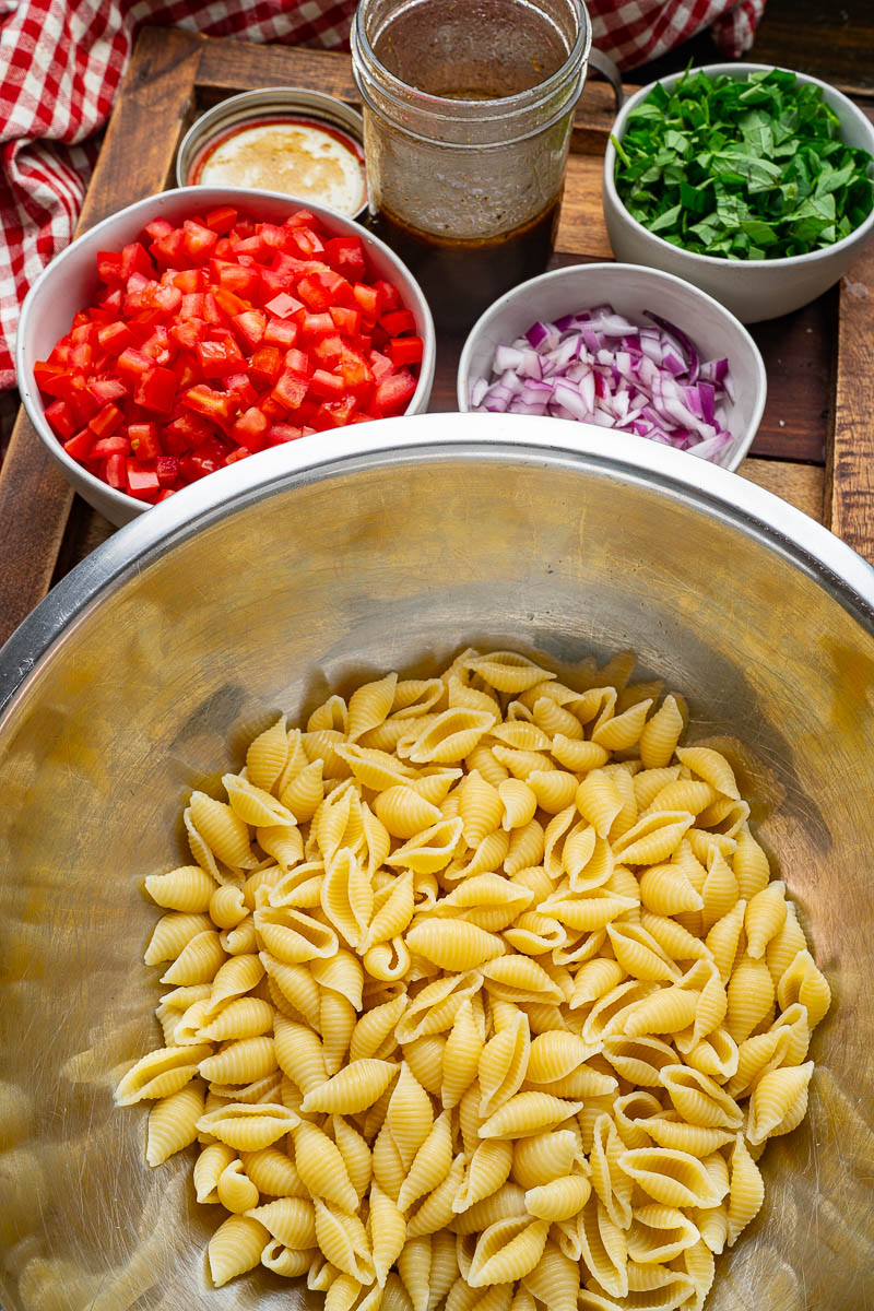 Grilled Chicken Bruschetta Pasta Salad Grilled Chicken Bruschetta Pasta Salad