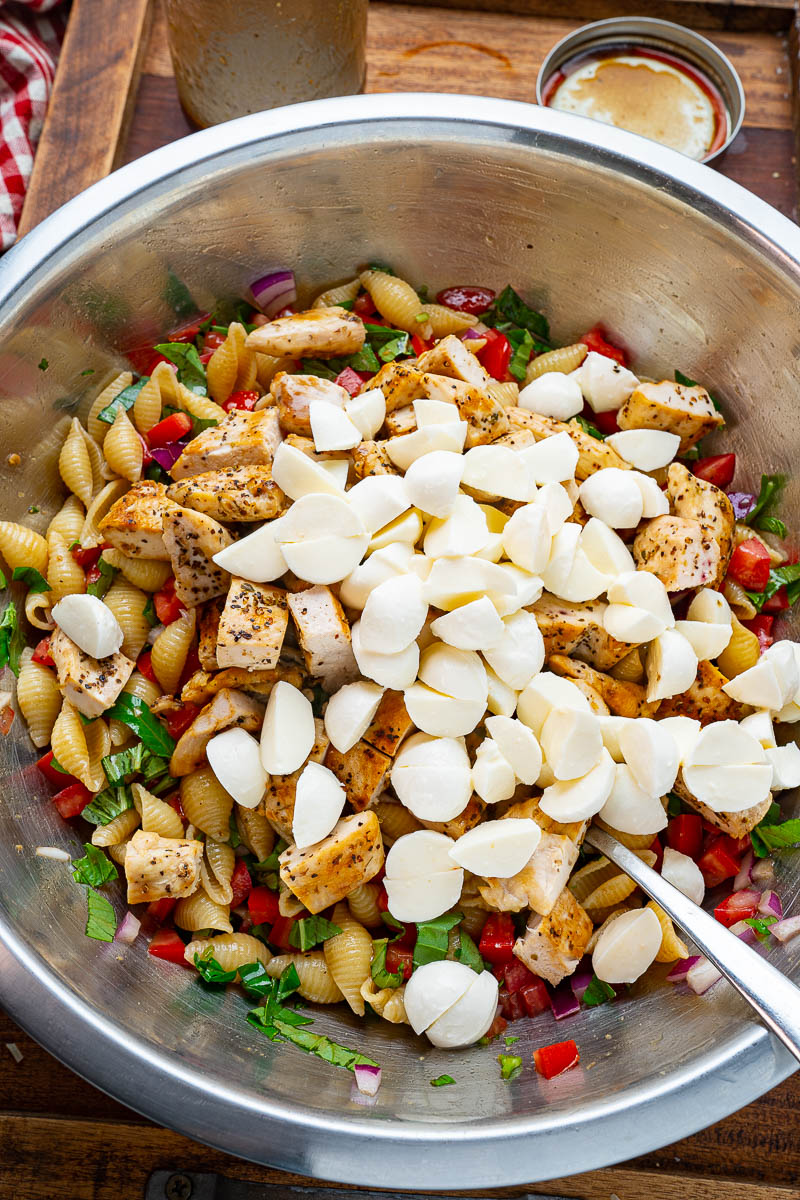 Grilled Chicken Bruschetta Pasta Salad Grilled Chicken Bruschetta Pasta Salad