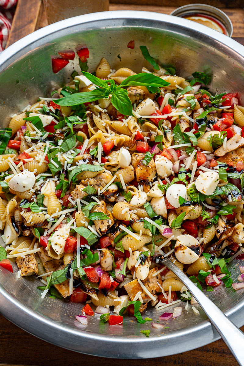 Grilled Chicken Bruschetta Pasta Salad Grilled Chicken Bruschetta Pasta Salad