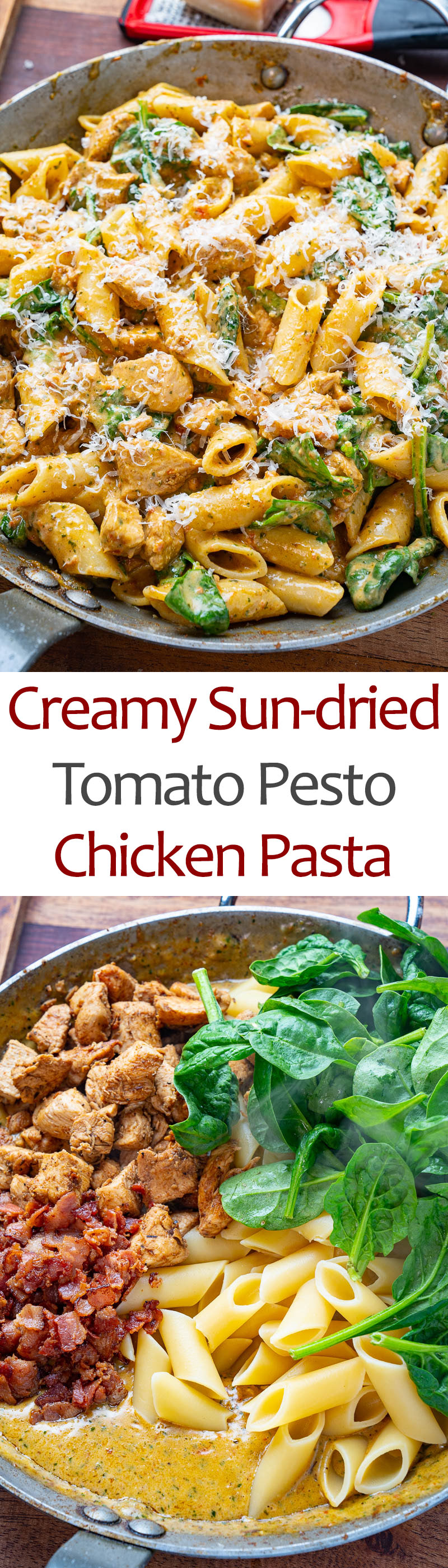 Creamy Sun-dried Tomato Pesto Pasta with Chicken Creamy Sun-dried Tomato Pesto Pasta with Chicken