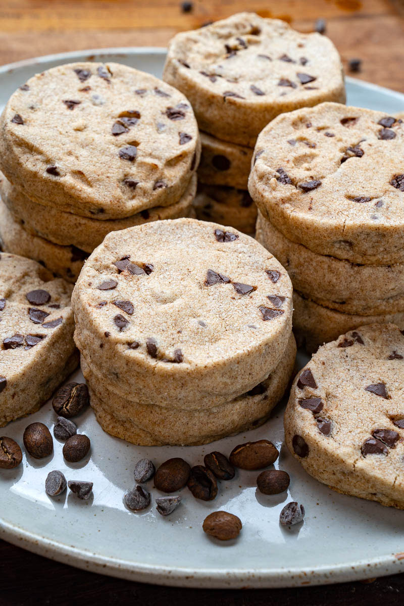 Espresso and Chocolate Chip Shortbread Cookies Espresso and Chocolate Chip Shortbread Cookies