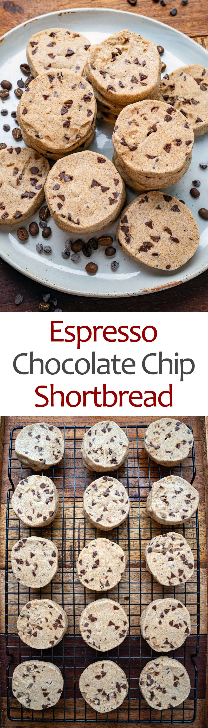 Espresso and Chocolate Chip Shortbread Cookies Espresso and Chocolate Chip Shortbread Cookies