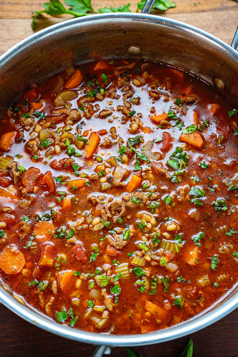 Ground Beef and Barley Soup Ground Beef and Barley Soup