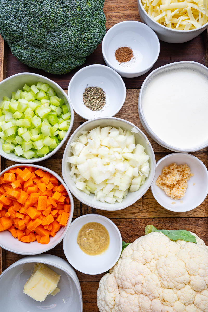 Cauliflower Broccoli Cheese Soup Cauliflower Broccoli Cheese Soup