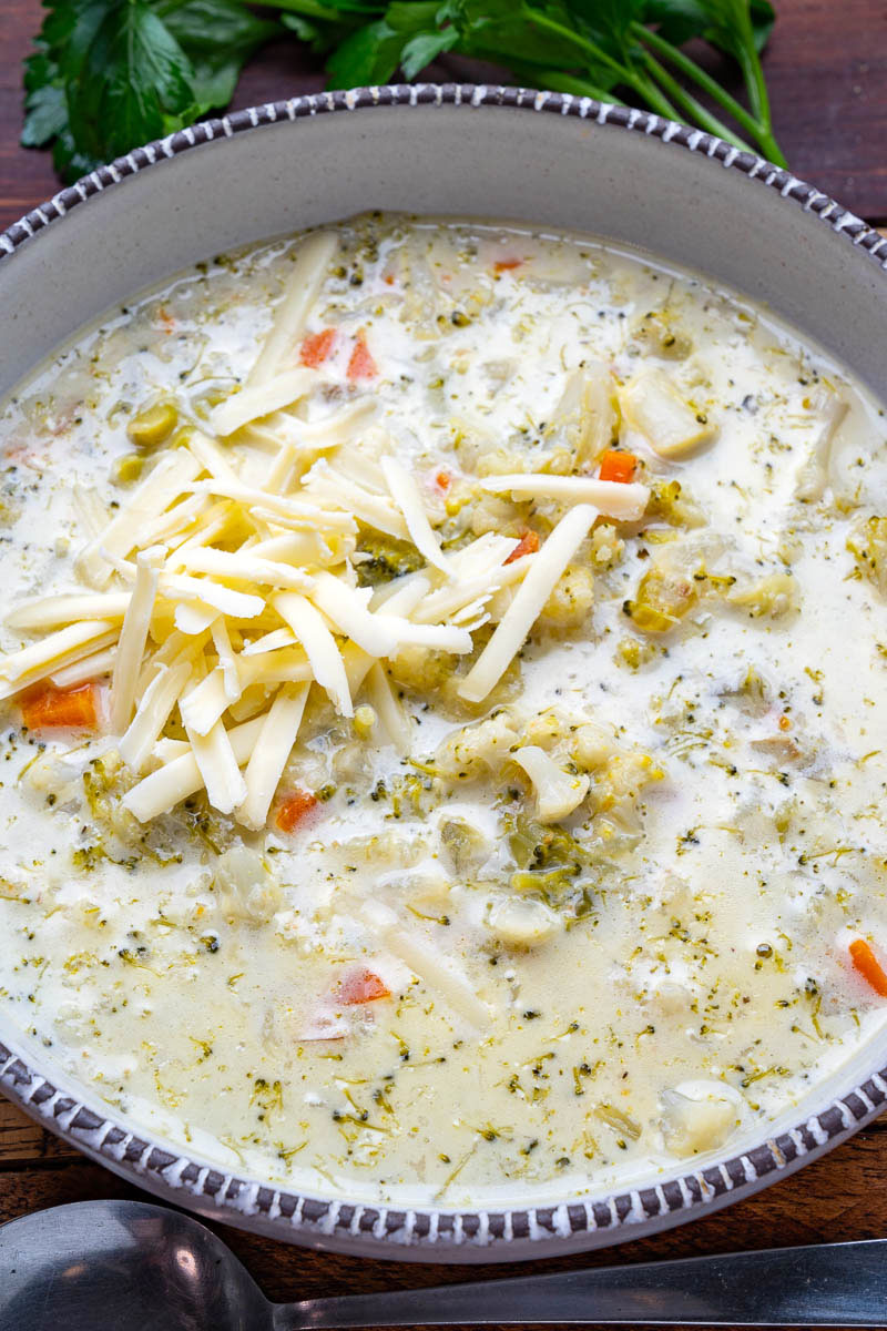 Cauliflower Broccoli Cheese Soup Cauliflower Broccoli Cheese Soup