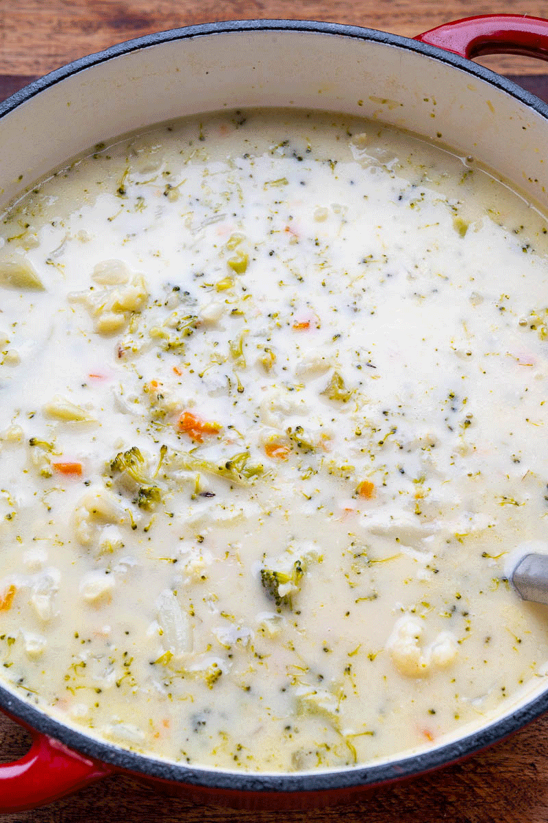 Cauliflower Broccoli Cheese Soup Cauliflower Broccoli Cheese Soup