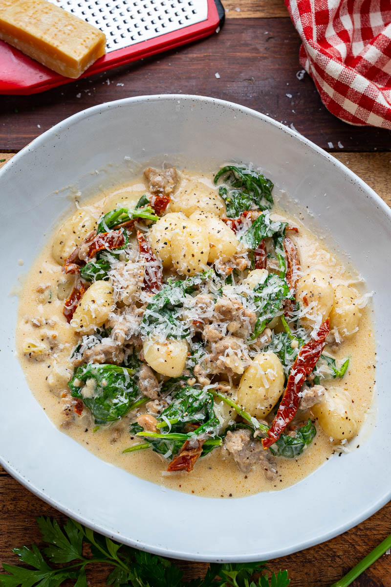 Creamy Tuscan Sausage Gnocchi
