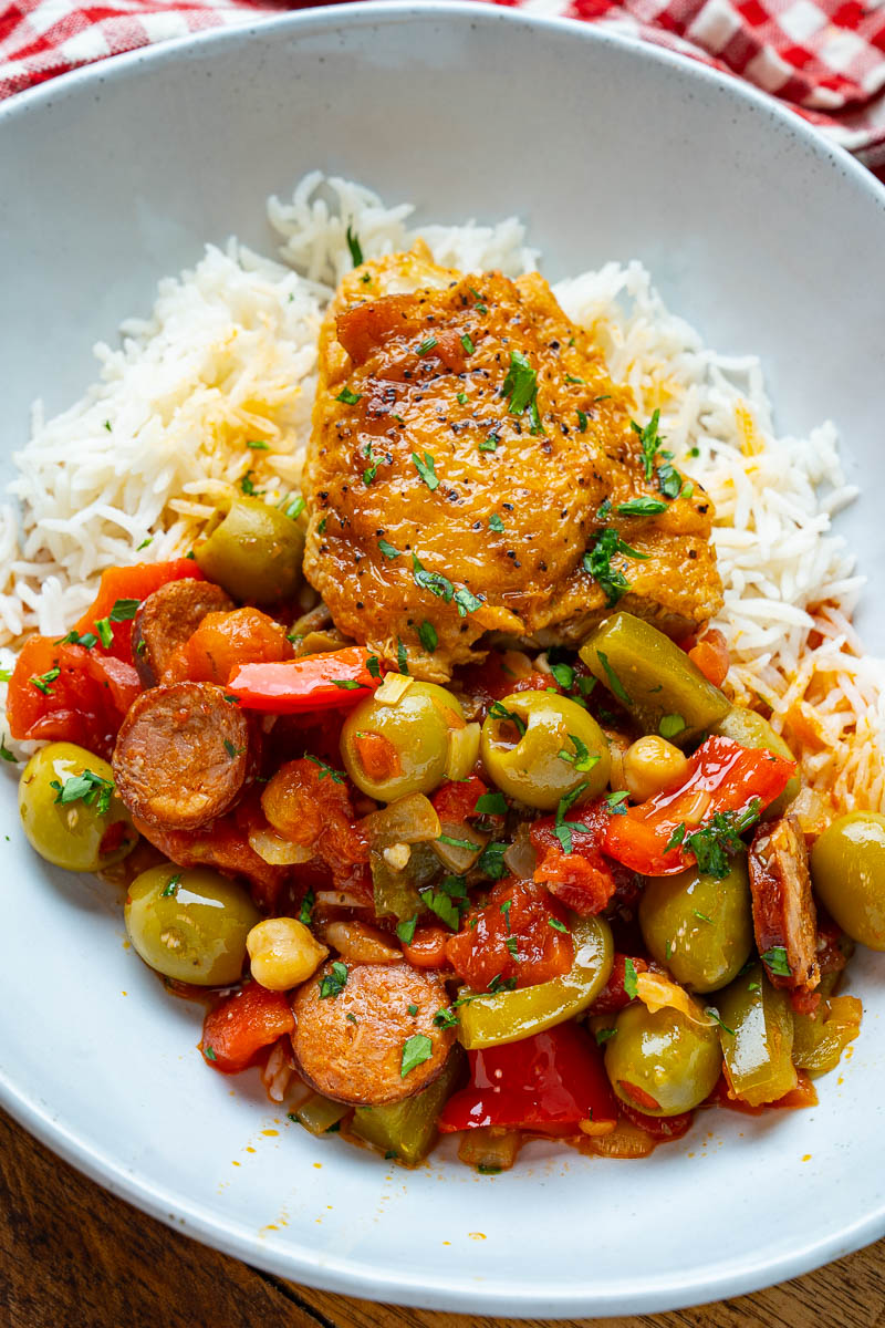 Spanish Style Chicken and Chorizo Stew Spanish Style Chicken and Chorizo Stew