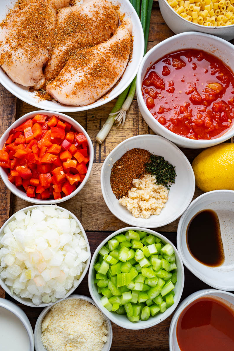 Creamy Parmesan Cajun Chicken Pasta Soup Creamy Parmesan Cajun Chicken Pasta Soup