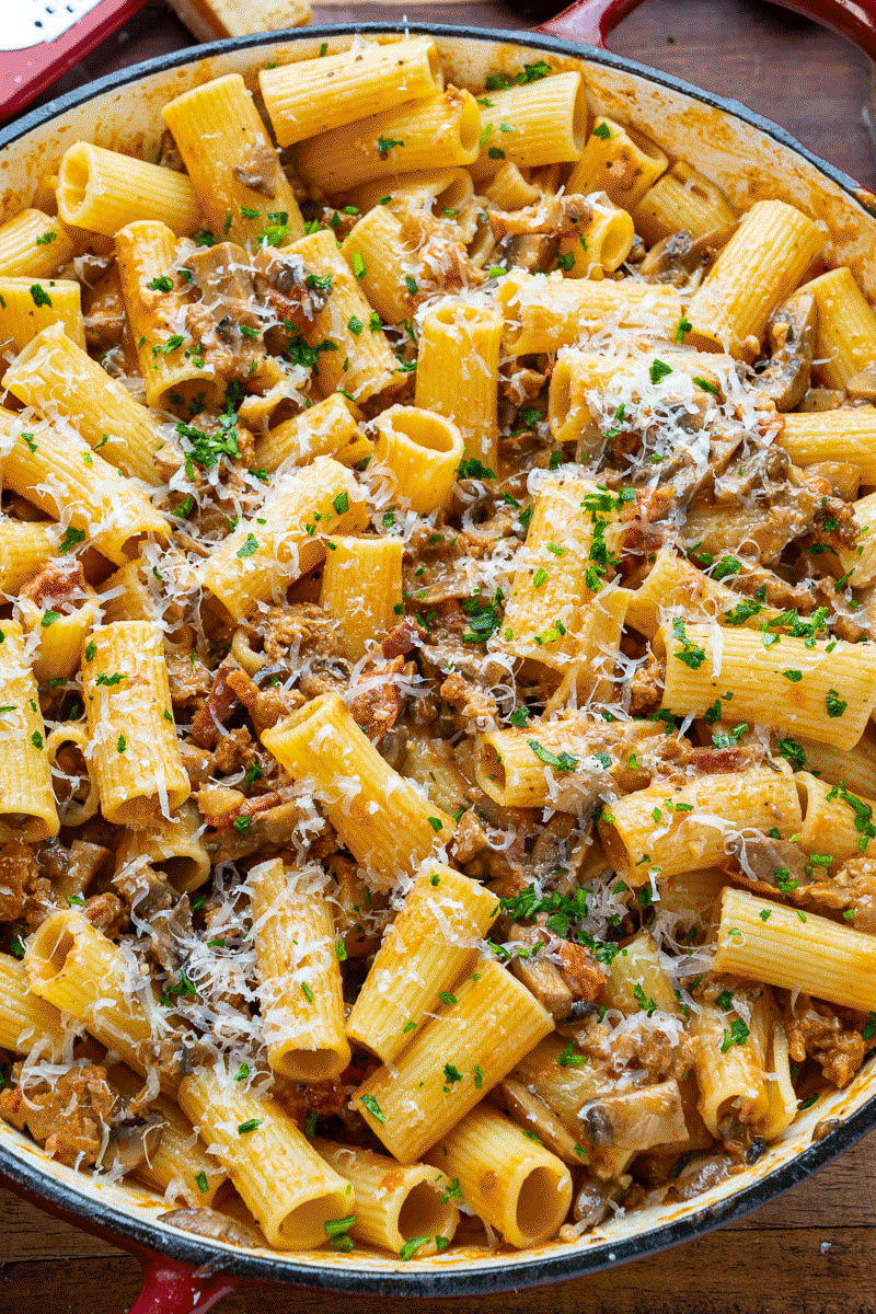 Pasta alla Boscaiola Pasta alla Boscaiola