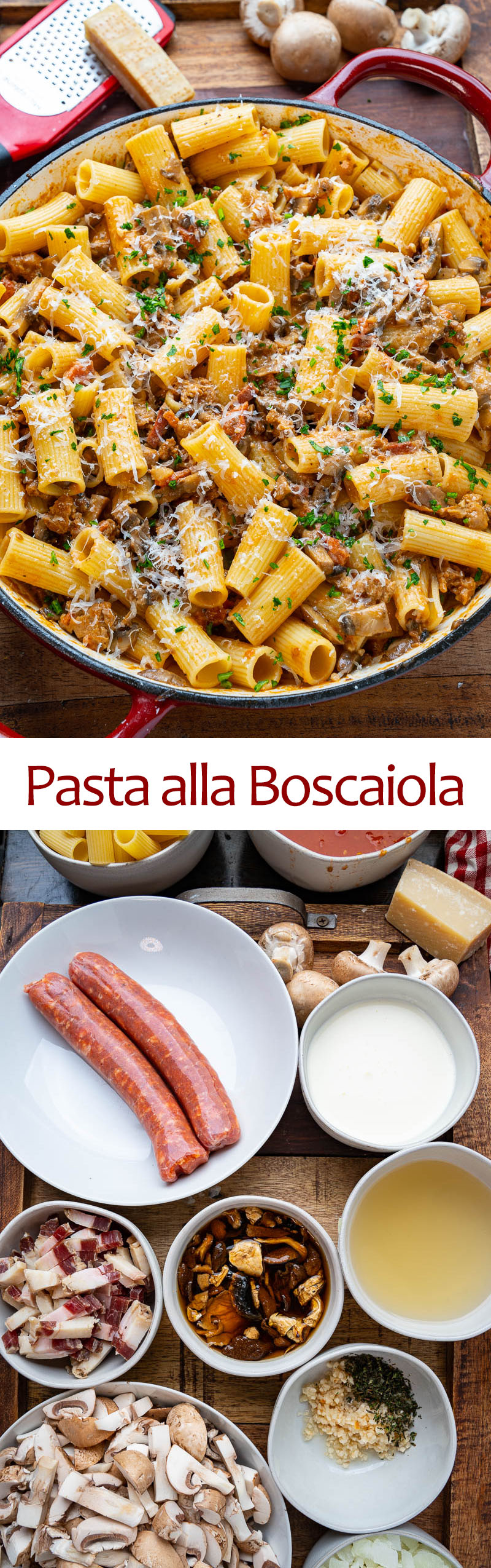 Pasta alla Boscaiola Pasta alla Boscaiola