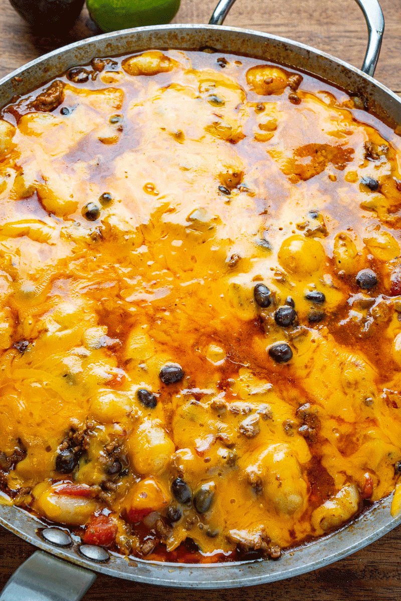 Taco Beef Gnocchi Taco Beef Gnocchi