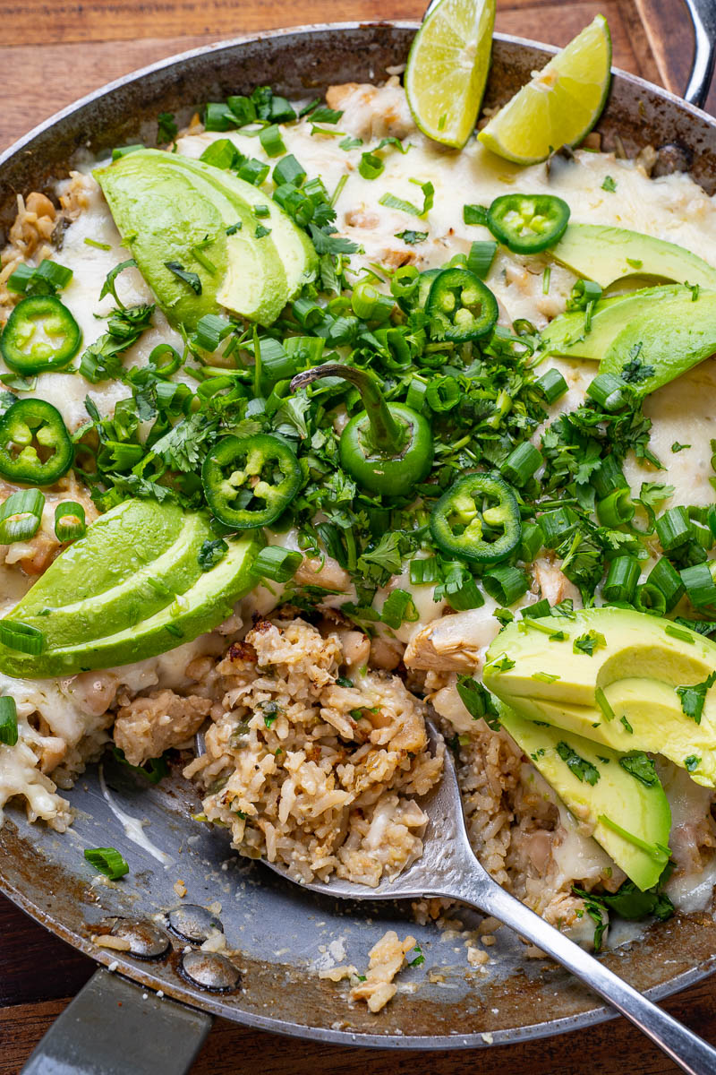 White Chili Chicken Skillet Casserole White Chili Chicken Skillet Casserole