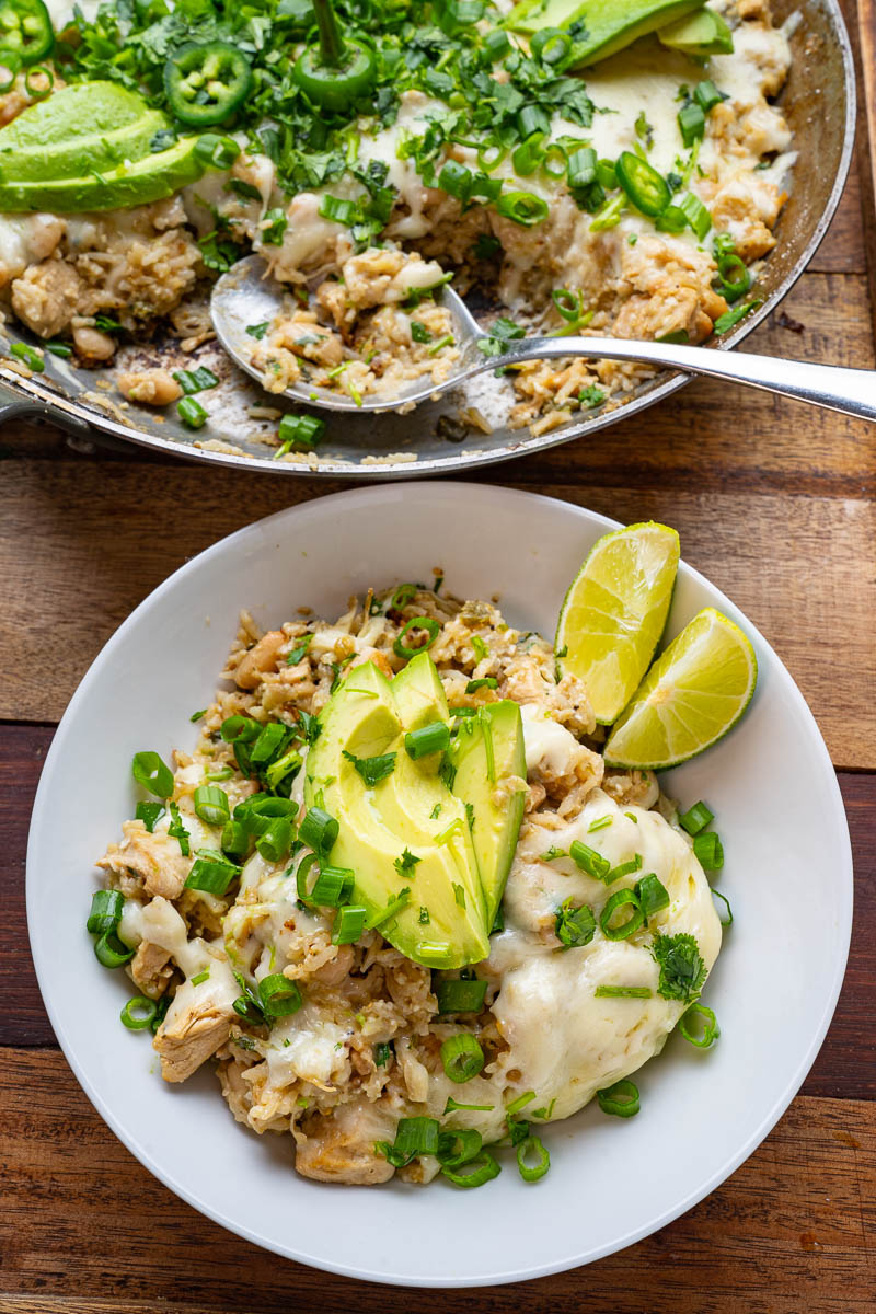 White Chili Chicken Skillet Casserole White Chili Chicken Skillet Casserole