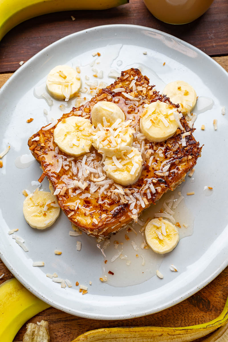 Caramelized Banana Cheesecake Stuffed Coconut French Toast Caramelized Banana Cheesecake Stuffed Coconut French Toast