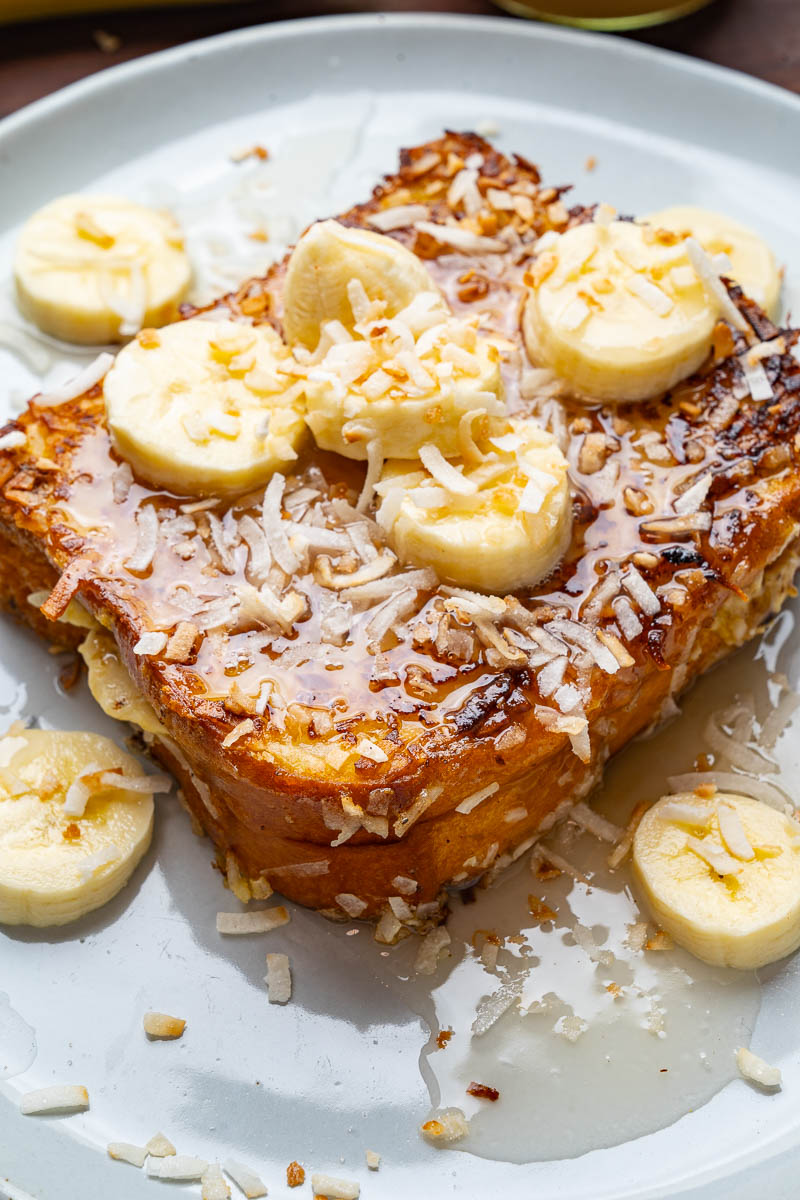 Caramelized Banana Cheesecake Stuffed Coconut French Toast Caramelized Banana Cheesecake Stuffed Coconut French Toast