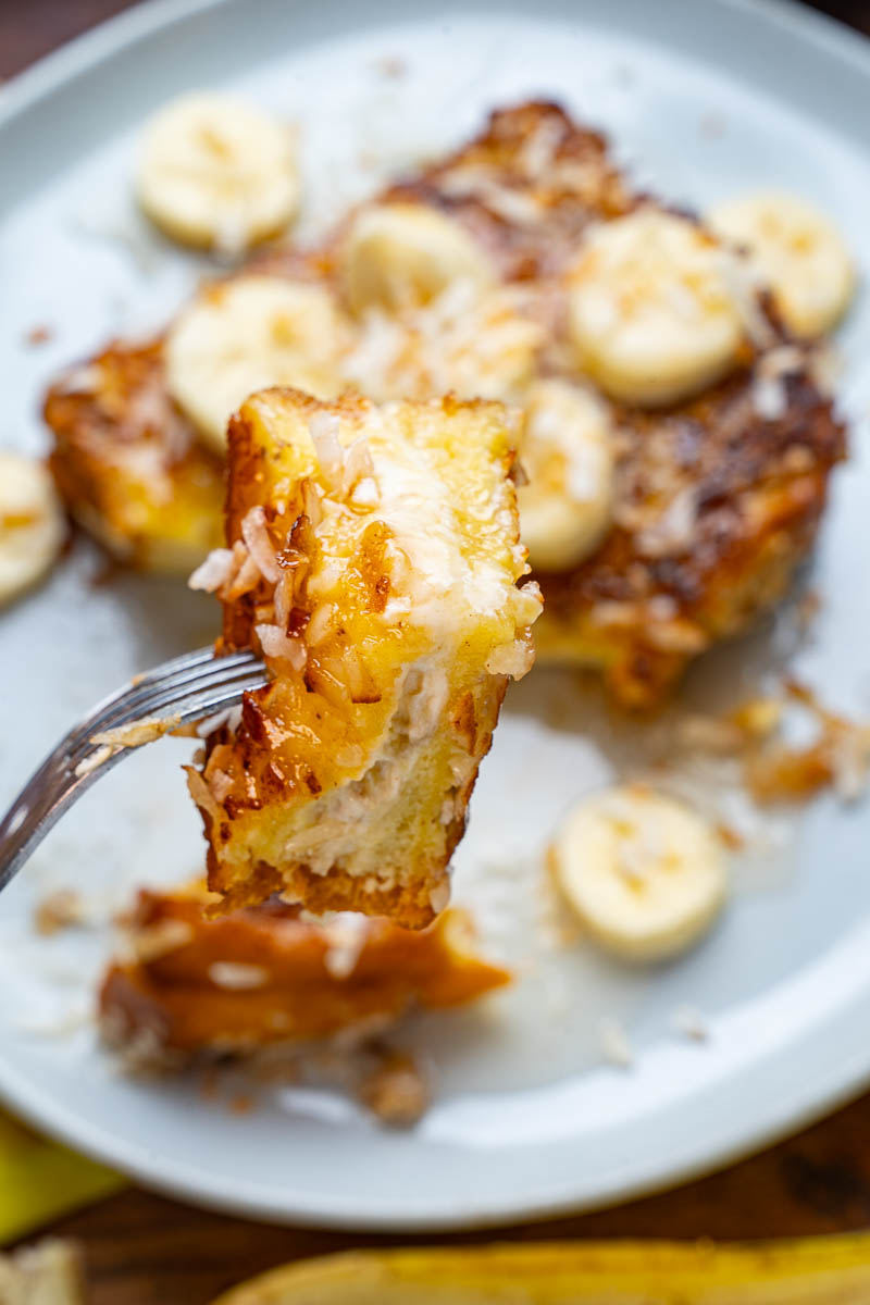 Caramelized Banana Cheesecake Stuffed Coconut French Toast Caramelized Banana Cheesecake Stuffed Coconut French Toast