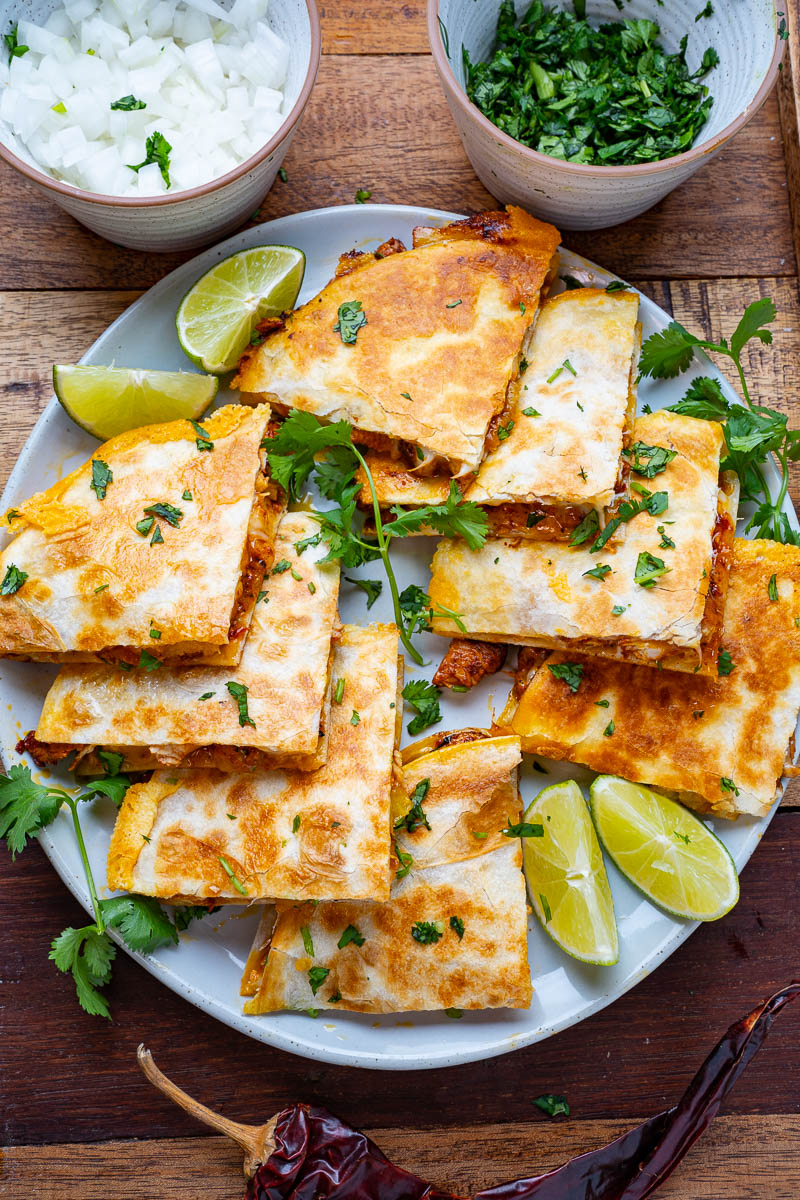 Chicken al Pastor Quesadillas