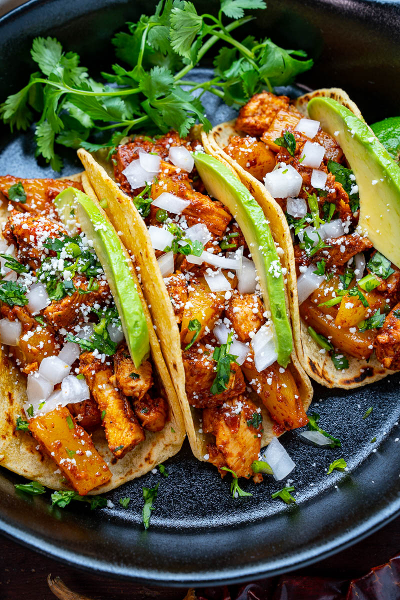 Chicken al Pastor Tacos Chicken al Pastor Tacos