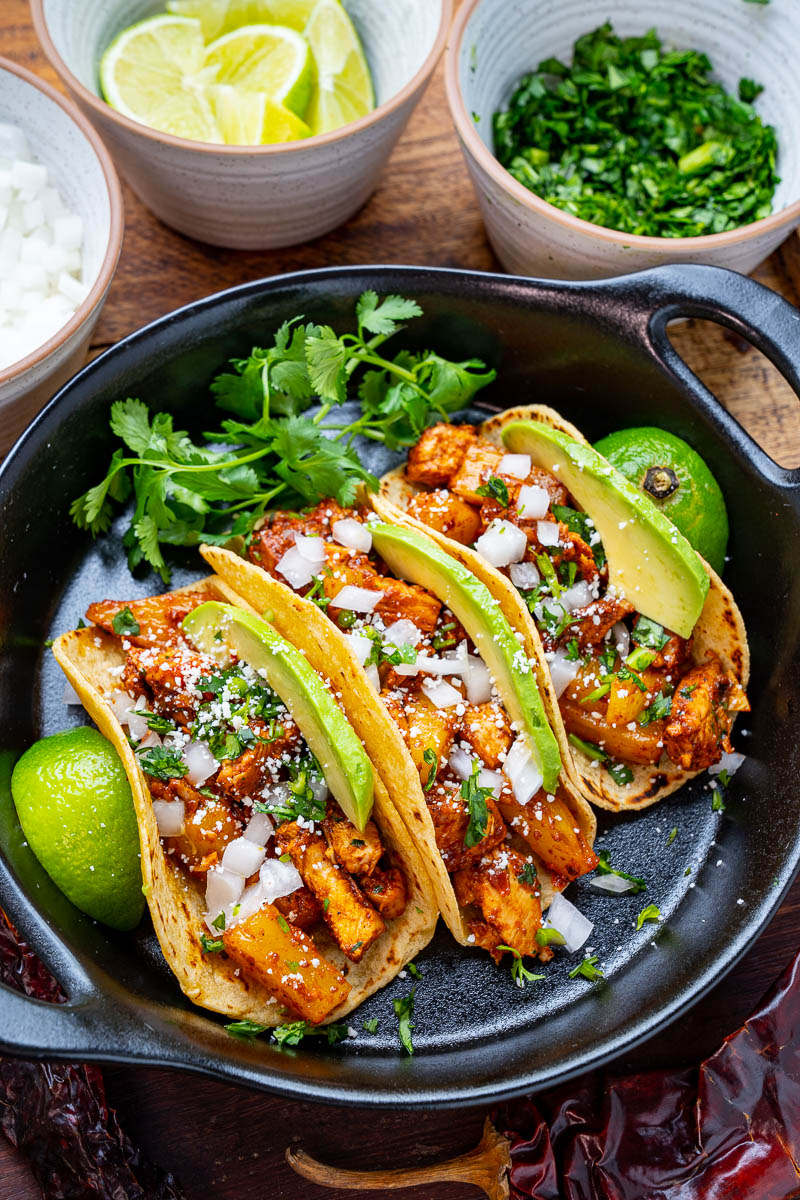 Chicken al Pastor Tacos