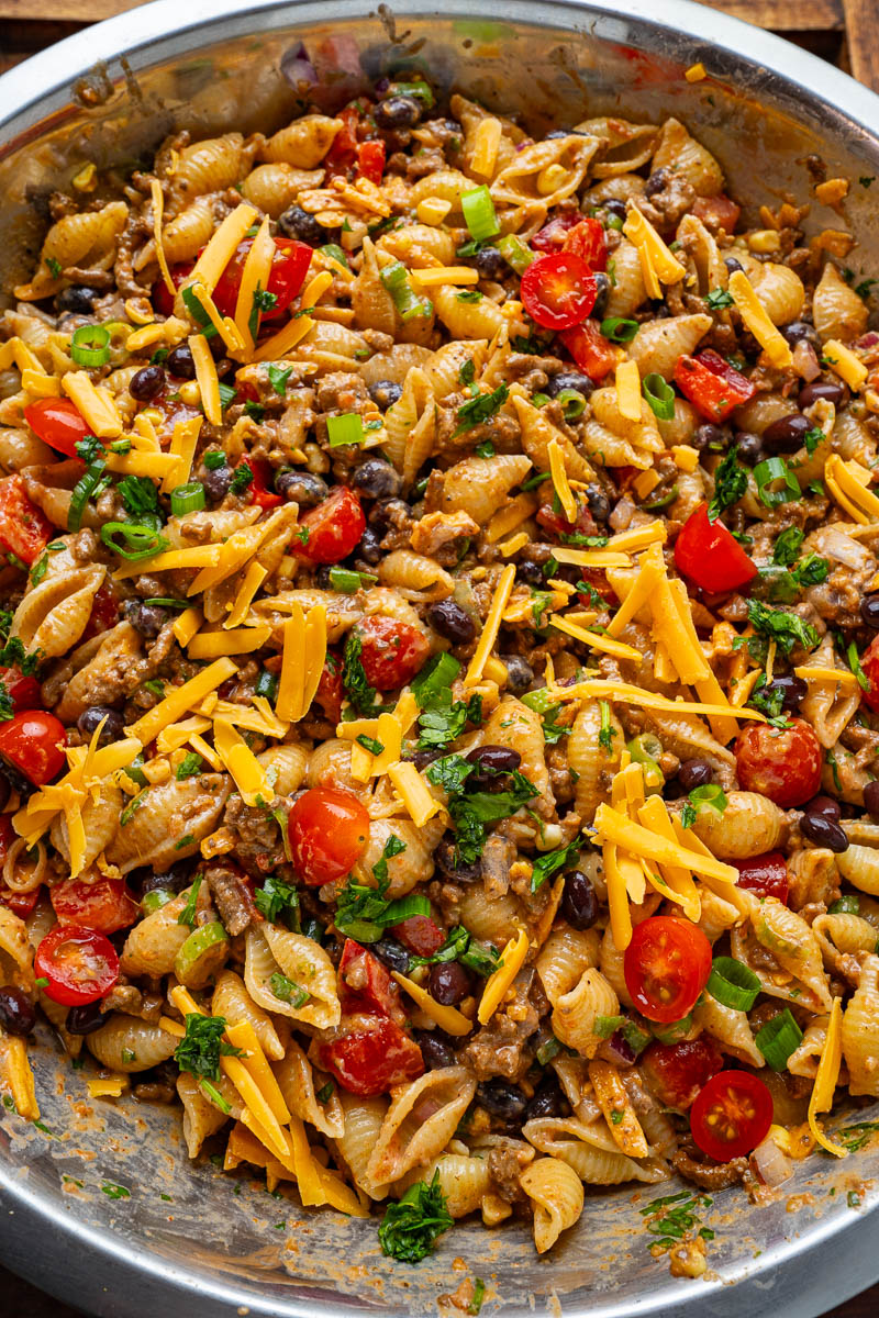 Taco Pasta Salad Taco Pasta Salad
