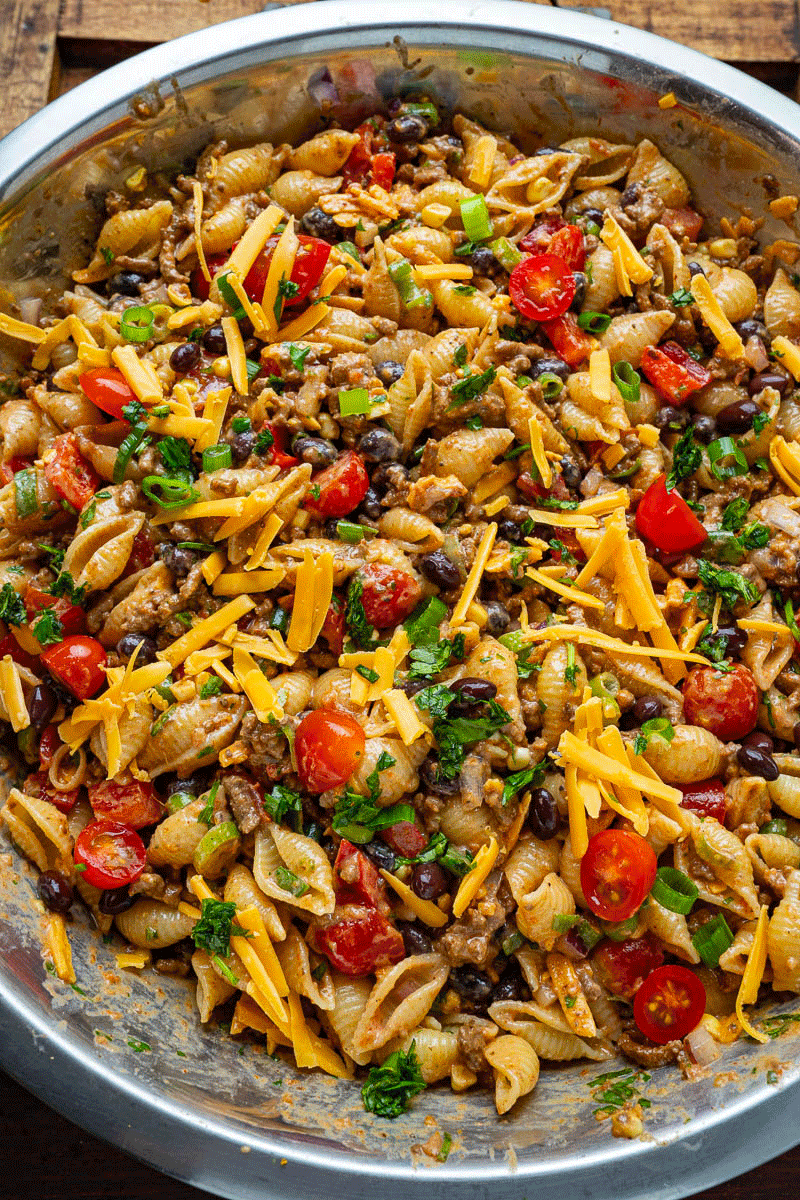 Taco Pasta Salad Taco Pasta Salad