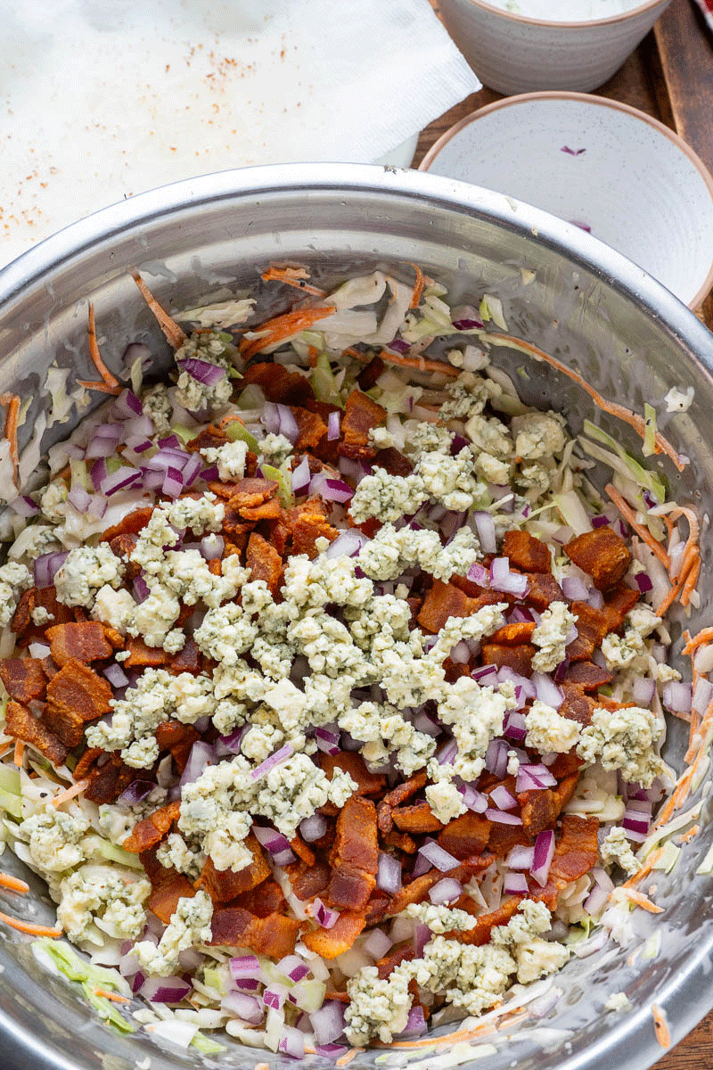 Bacon and Blue Cheese Coleslaw Bacon and Blue Cheese Coleslaw