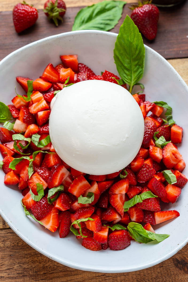 Burrata Strawberry Caprese Salad
