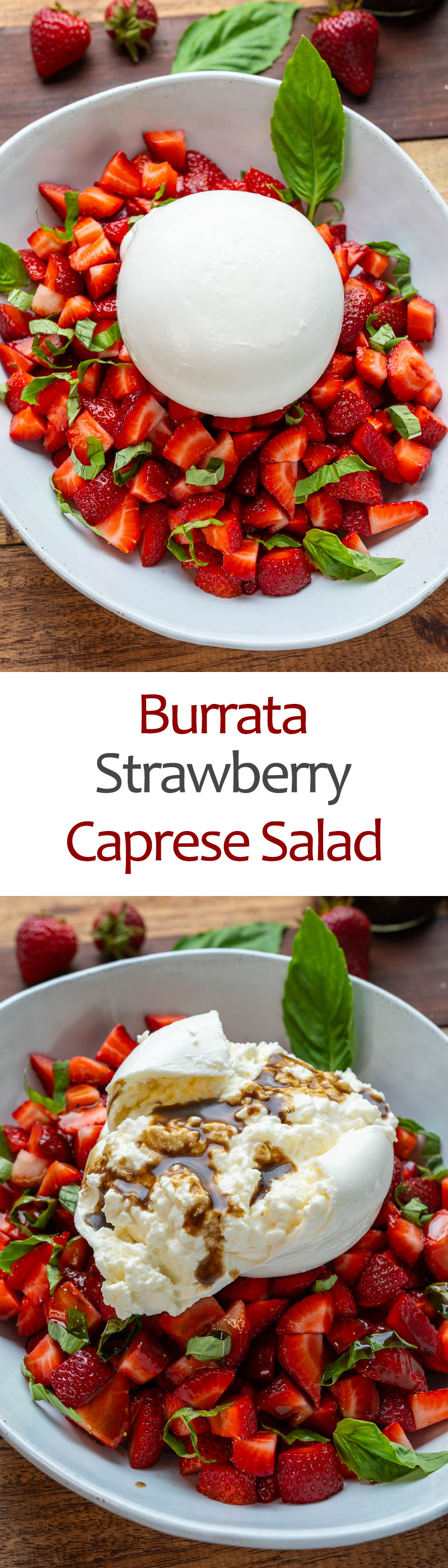 Burrata Strawberry Caprese Salad Burrata Strawberry Caprese Salad