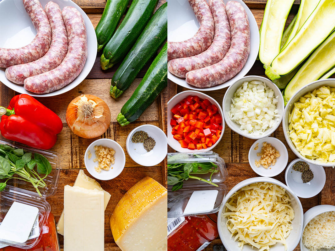 Italian Sausage Stuffed Zucchini Italian Sausage Stuffed Zucchini