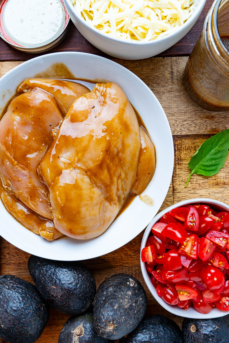 Balsamic Grilled Chicken with Avocado Balsamic Grilled Chicken with Avocado