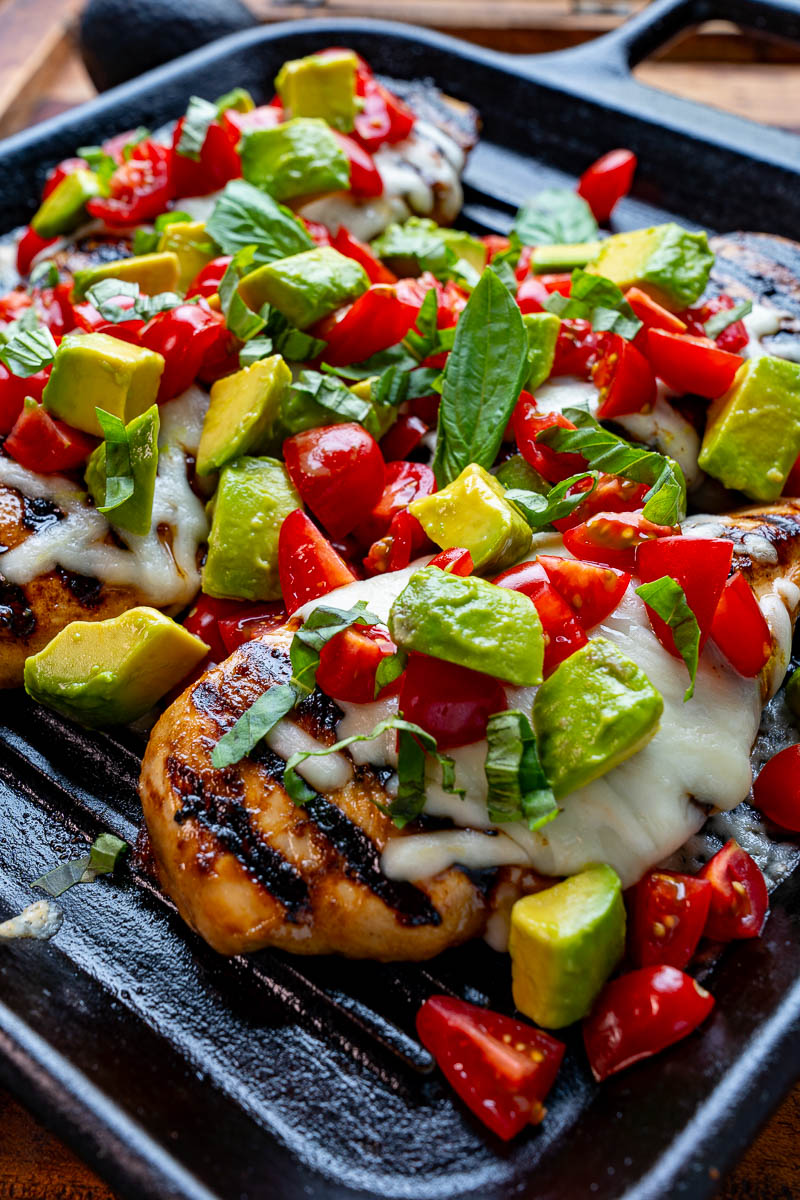 Balsamic Grilled Chicken with Avocado Balsamic Grilled Chicken with Avocado