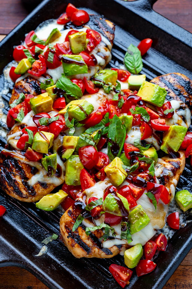 Balsamic Grilled Chicken with Avocado Balsamic Grilled Chicken with Avocado