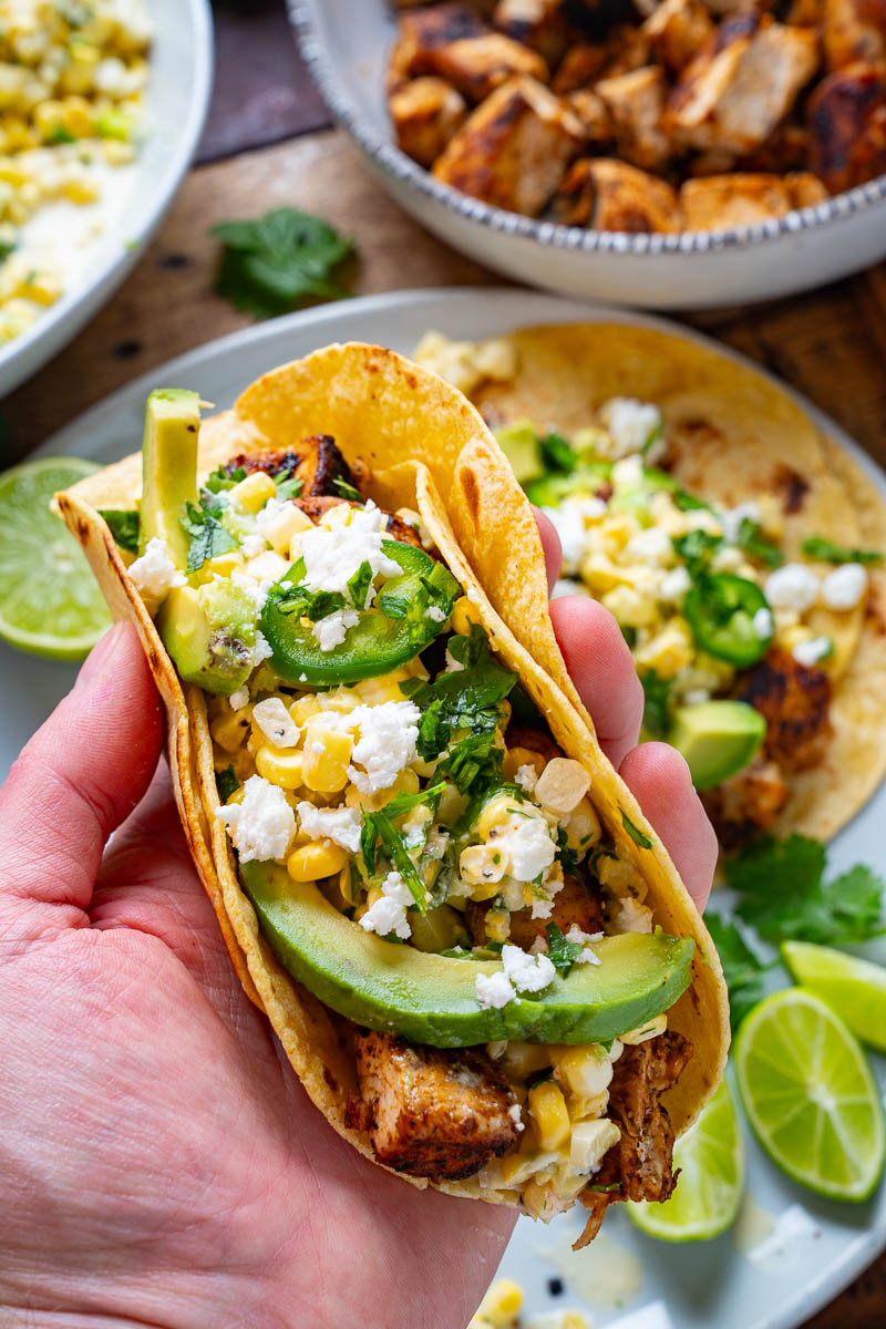 Mexican Street Corn Chicken Tacos Mexican Street Corn Chicken Tacos