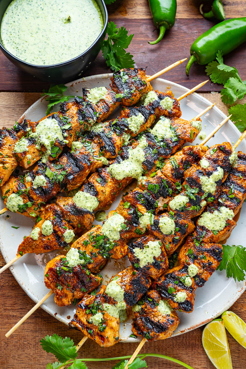 Peruvian Grilled Chicken Skewers