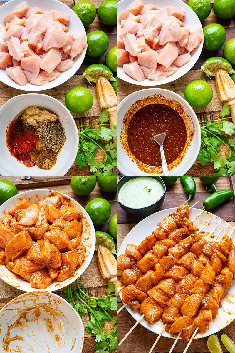 Peruvian Grilled Chicken Skewers Peruvian Grilled Chicken Skewers