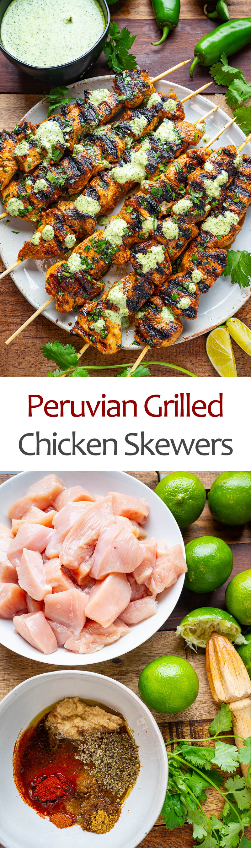 Peruvian Grilled Chicken Skewers Peruvian Grilled Chicken Skewers