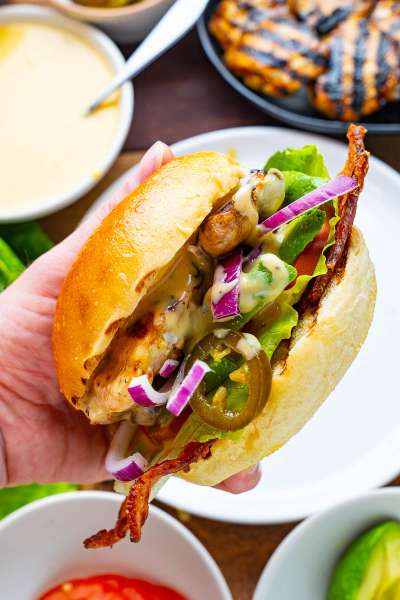 Honey Mustard Grilled Chicken Sandwich