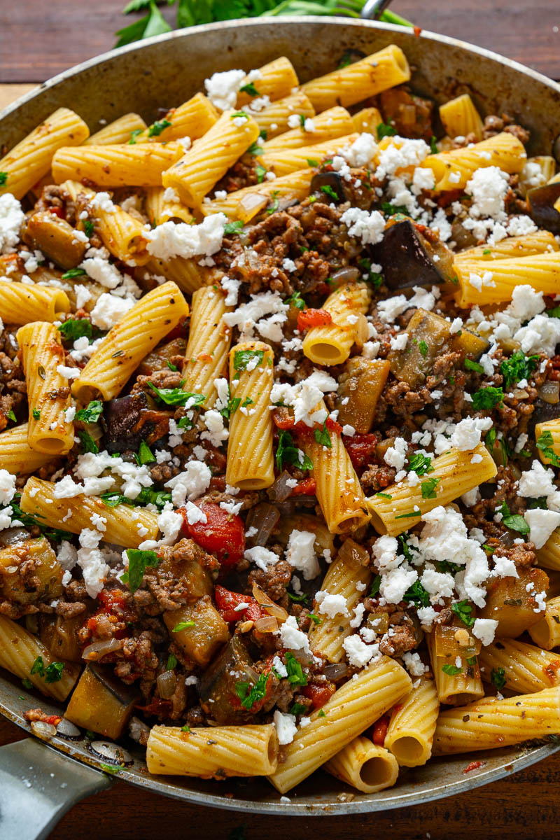 Greek Style Eggplant Pasta (aka Moussaka Pasta) Greek Style Eggplant Pasta (aka Moussaka Pasta)
