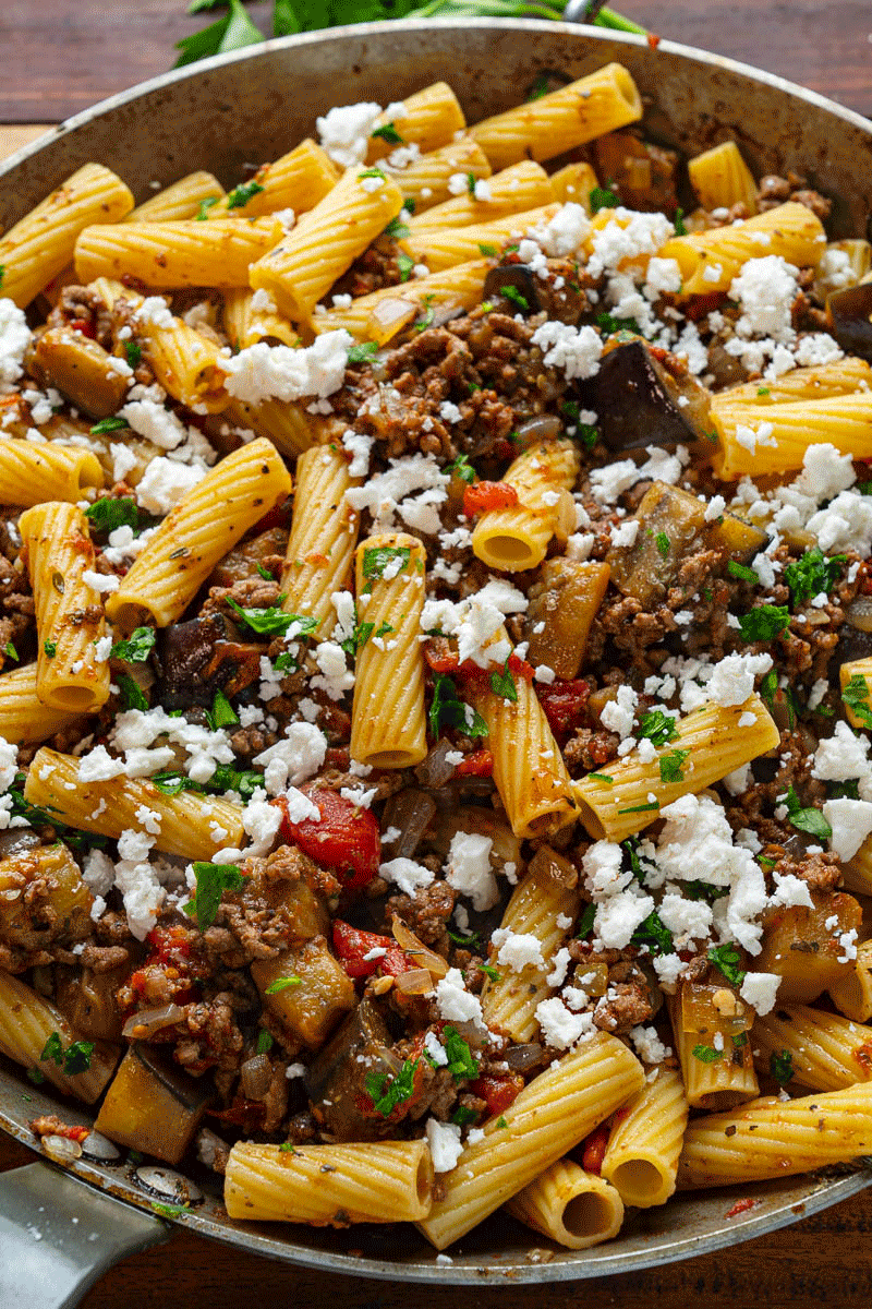 Greek Style Eggplant Pasta (aka Moussaka Pasta) Greek Style Eggplant Pasta (aka Moussaka Pasta)